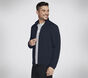 The Hoodless Hoodie Ottoman Jacket, BLEU / ROUGE, large image number 3