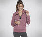 Skechers Hoodless SkechCloud Jacket, DARK MAUVE, large image number 3