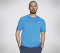 Skechers Pickleball Tee, BLEU / VERT, large image number 0