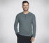 GO KNIT Waffle Henley, VERT / NOIR, swatch