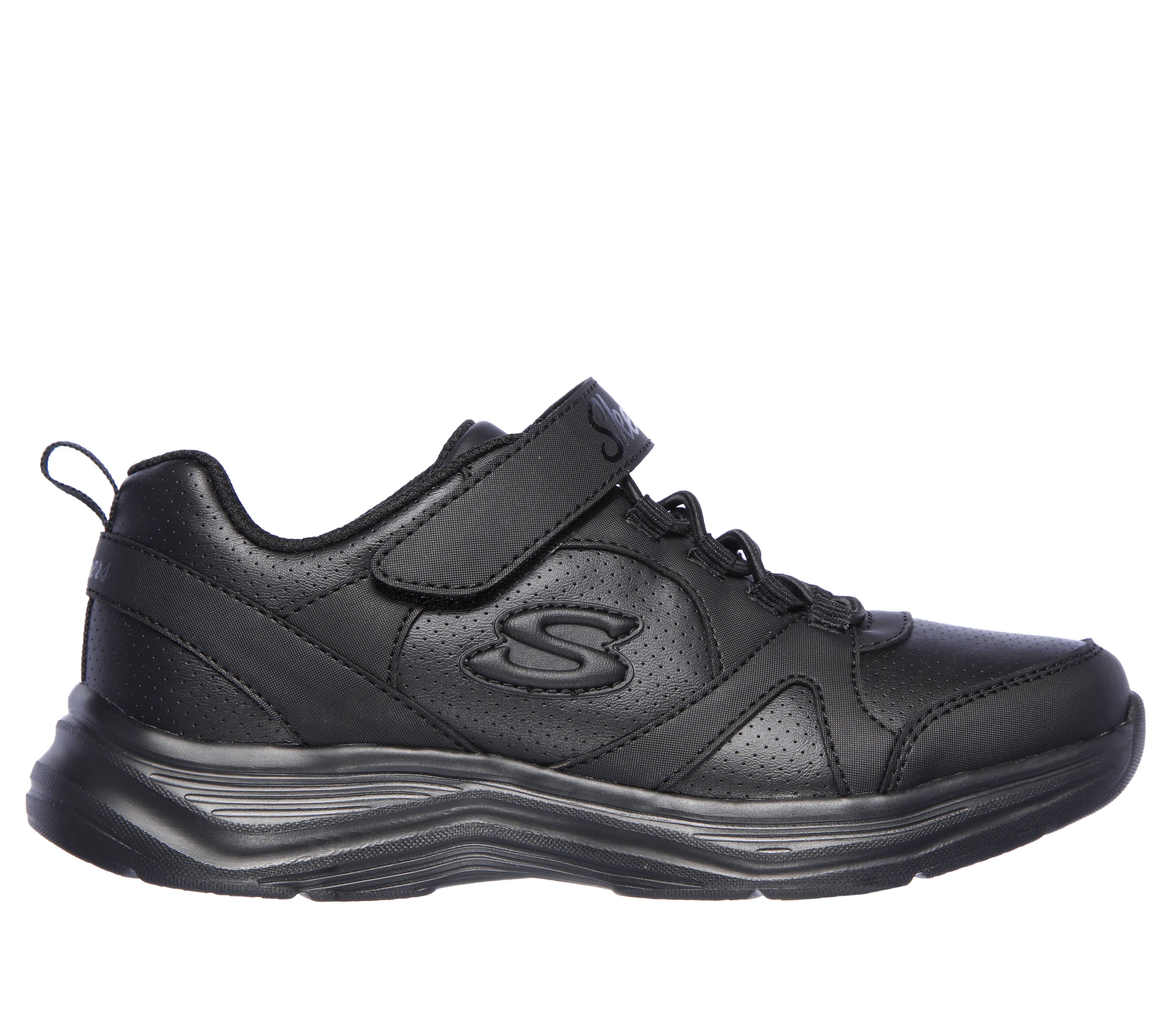 Skechers black shoes sales for school