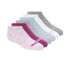 6 Pack No Show Cotton Socks, ROSE, swatch