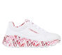 Skechers x JGoldcrown: Uno Lite - Lovely Luv, WHITE / RED / PINK, large image number 0