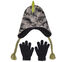 Dino Camo Jacquard Hat and Glove Set, VERT, swatch