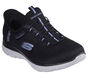 Skechers Slip-ins Waterproof: Summits - Best Choice, BLACK / LIGHT BLUE, large image number 4