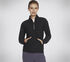 GO LUXE Rib 1/4 Zip, NOIR, swatch