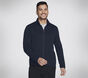 The Hoodless Hoodie Ottoman Jacket, BLUE / RED, large image number 2