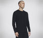 GO KNIT Waffle Henley, BLACK, large image number 2