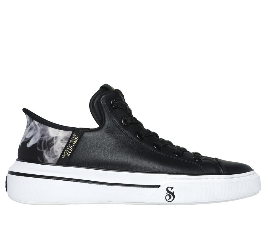 Premium Leather Skechers Slip-ins: Snoop One - OG, NOIR / BLANC, largeimage number 0