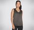 Skechers Diamond Wash Hatha V-neck Tank, NOIR, swatch