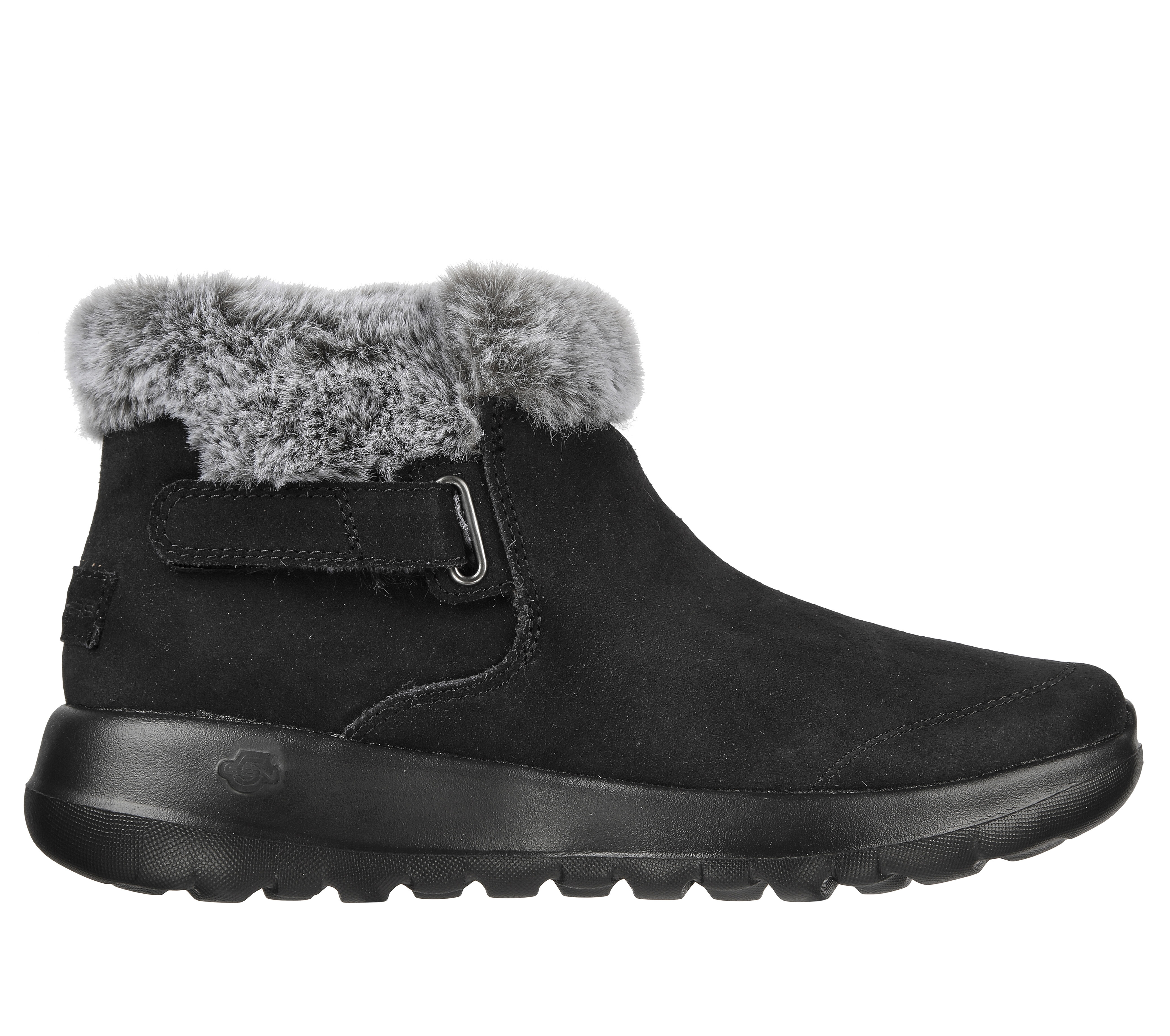 Skechers go walk discount faux fur shoes