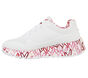 Skechers x JGoldcrown: Uno Lite - Lovely Luv, WHITE / RED / PINK, large image number 3