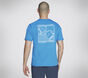 Skechers Pickleball Tee, BLEU / VERT, large image number 1